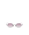 Matsuda Rimless Oval-frame Sunglasses In Purple