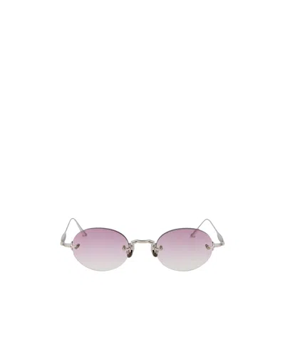 Matsuda Rimless Oval-frame Sunglasses In Purple