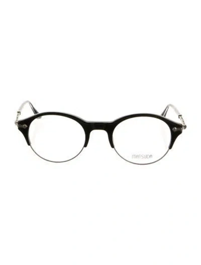 Pre-owned Matsuda Round Eyeglasses In Multi