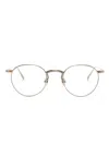 Matsuda Round-frame Glasses In 褐色