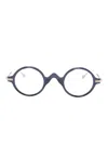 Matsuda Round-frame Glasses In Blue