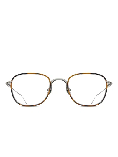 Matsuda Round-frame Glasses In Brown
