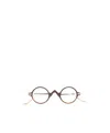 Matsuda Round-frame Glasses In Brown