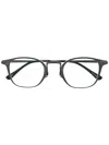 Matsuda Round Frame Glasses In Schwarz
