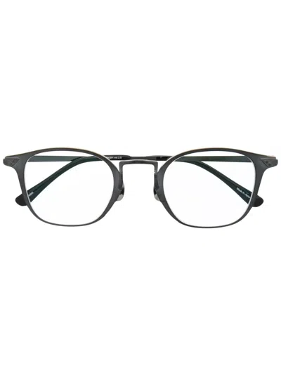 Matsuda Round Frame Glasses In Schwarz
