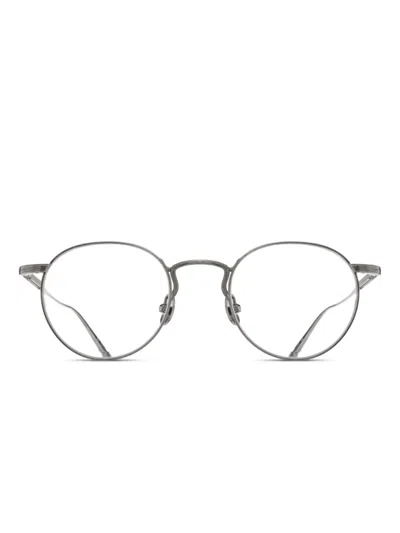 Matsuda Round-frame Glasses In Silver