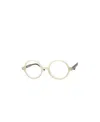 Matsuda Round Frame Plain Mirror In Nude