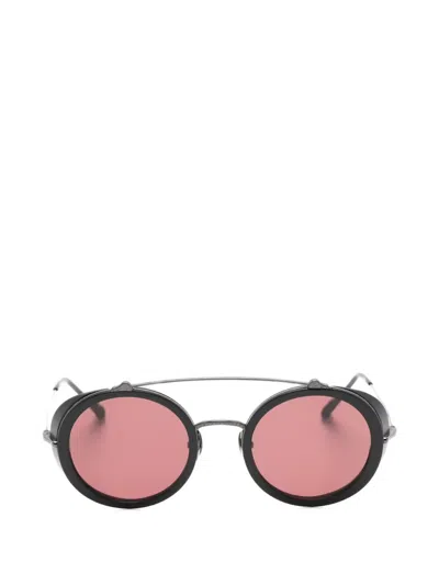 Matsuda Round-frame Sunglasses In Black