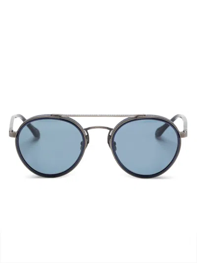 Matsuda Round-frame Sunglasses In Blue