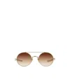 Matsuda Round-frame Sunglasses In Brown