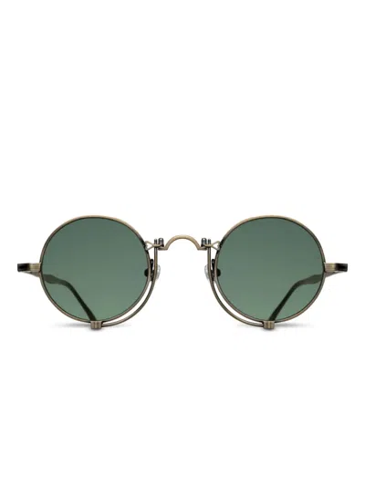 Matsuda Round-frame Sunglasses In Gold