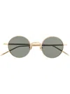 Matsuda Round Frame Sunglasses In Gold