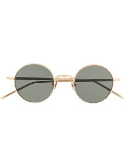 Matsuda Round Frame Sunglasses In Gold