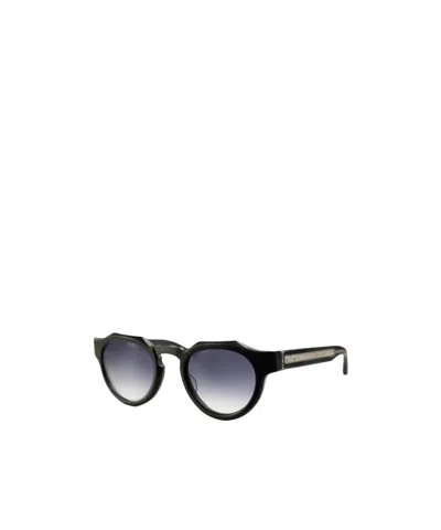 Matsuda Round Frame Sunglasses In Blue