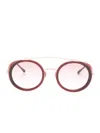 Matsuda Round-frame Sunglasses In Red