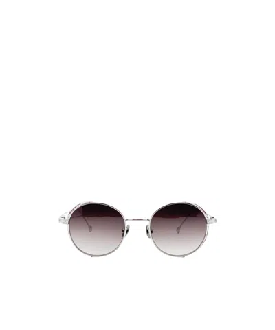 Matsuda Round-frame Sunglasses In Silver