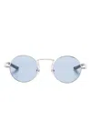Matsuda Round-frame Tinted-lenses Sunglasses In Blue