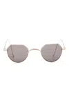 Matsuda Round-frame Tinted Sunglasses In Gold