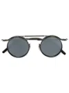 Matsuda Round Framed Sunglasses In Metallic