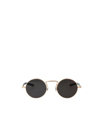 Matsuda Round Sunglasses In Black
