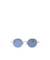 Matsuda Round Sunglasses In Blue