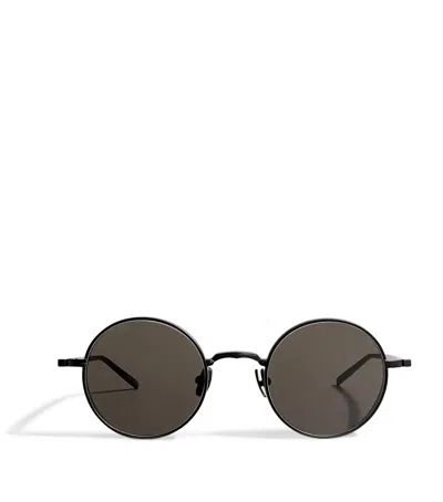 Matsuda Round Sunglasses In Brown