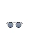 Matsuda Round Sunglasses In Gray