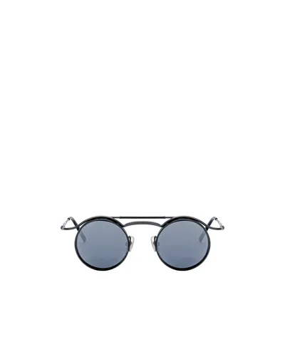 Matsuda Round Sunglasses In Gray