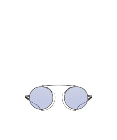 Matsuda Round Sunglasses In Silver