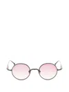 Matsuda Round-frame Engraved Sunglasses In Pink