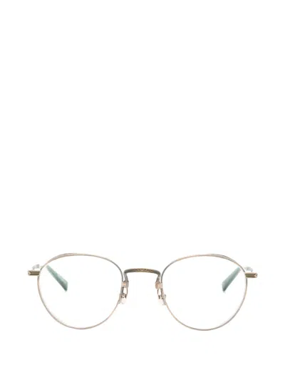 Matsuda Round-frame Glasses In Gold