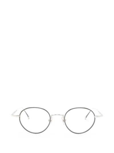 Matsuda Round-frame Glasses In Silver