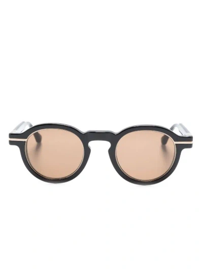 Matsuda Round-frame Panto Sunglasses In Neutral
