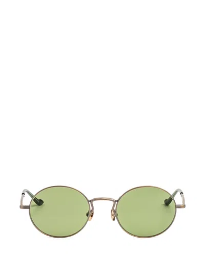 Matsuda Round-frame Side-shield Sunglasses In Metallic