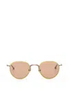 Matsuda Round-frame Sunglasses In Gold