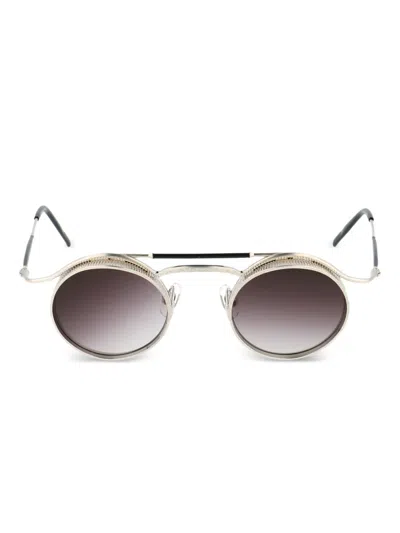Matsuda Round-frame Sunglasses In Gold
