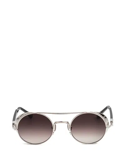 Matsuda Side-shield Round-frame Sunglasses In Multi