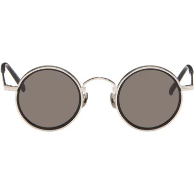 Matsuda Silver & Black M3100-i Sunglasses In Gray