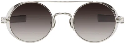 Matsuda Silver & Black M3128 Sunglasses In Metallic