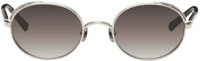 Matsuda Silver & Black M3137 Sunglasses In Gray