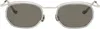 Matsuda Silver M3092 Sunglasses In Palladium White