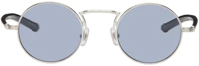 Matsuda Silver M3119 Sunglasses In Palladium White