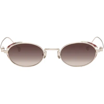 Matsuda Silver M3169 Sunglasses In Palladium White