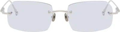 Matsuda Silver M5004 Sunglasses In Palladium White