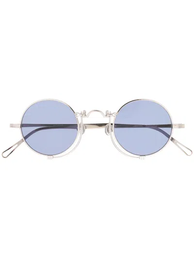 Matsuda Small Round Frame Sunglasses In Blue