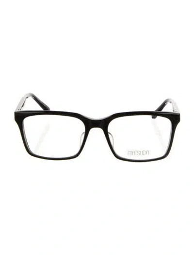 Pre-owned Matsuda Square Eyeglasses In Black