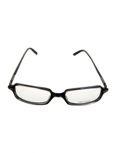 Pre-owned Matsuda Square Eyeglasses In Blue