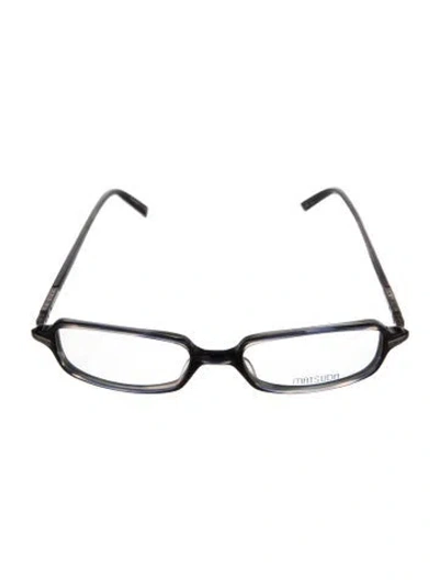Pre-owned Matsuda Square Eyeglasses In Blue