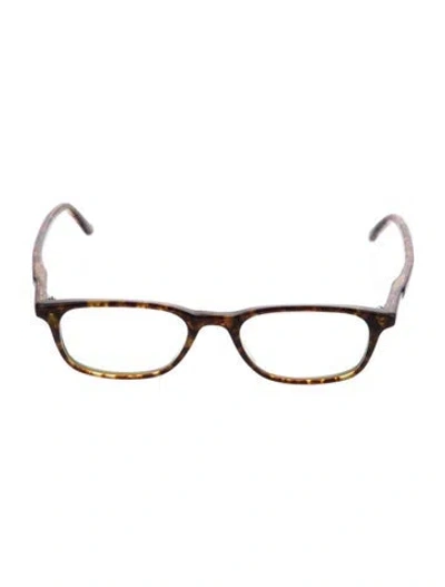 Pre-owned Matsuda Square Eyeglasses In Brown