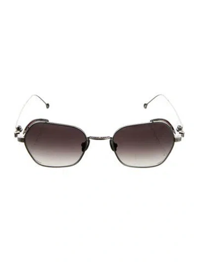 Pre-owned Matsuda Square Gradient Sunglasses In Silver